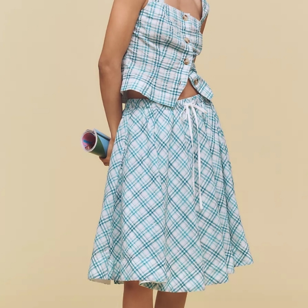 NWT Maeve Plaid Skirt